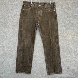 Vintage Levi's 501XX Jeans‎ Mens 38x32 (fits 37x31) Charcoal Gray Rugged Y2k 90s